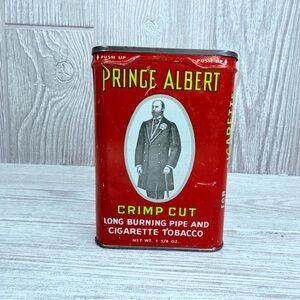 Vintage Prince Albert Tobacco Tin Pipe Cigarette Original  storage container